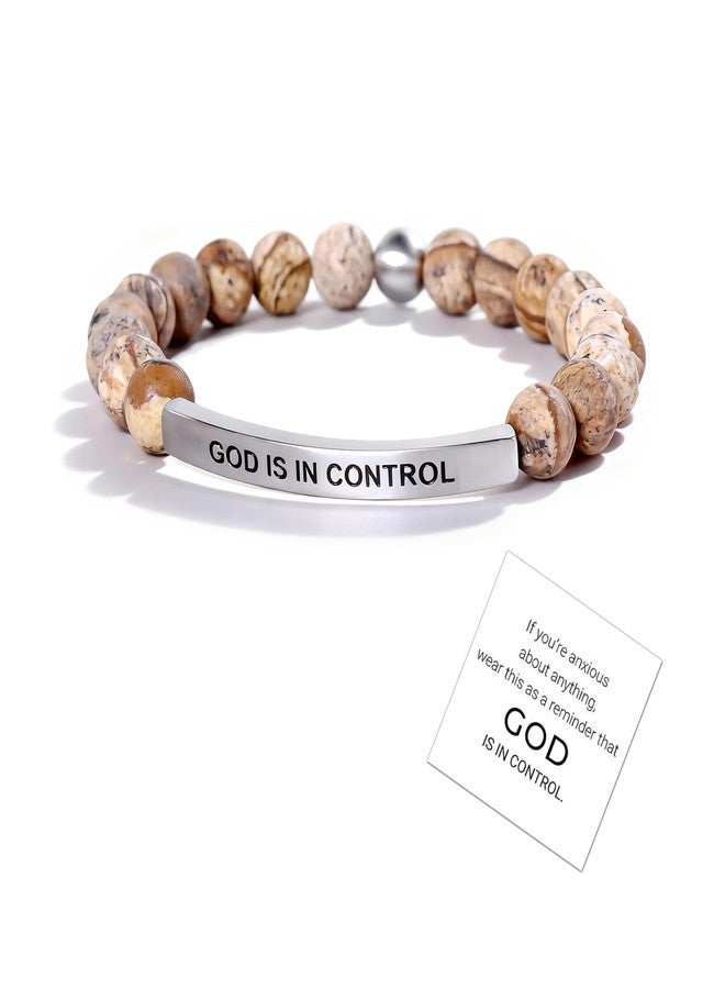 72ore God Is in Control Bracelet God Faith Bracelet Inspirational Gifts for Women Christian Jewelry Encourage Gift for Believers - Image 1